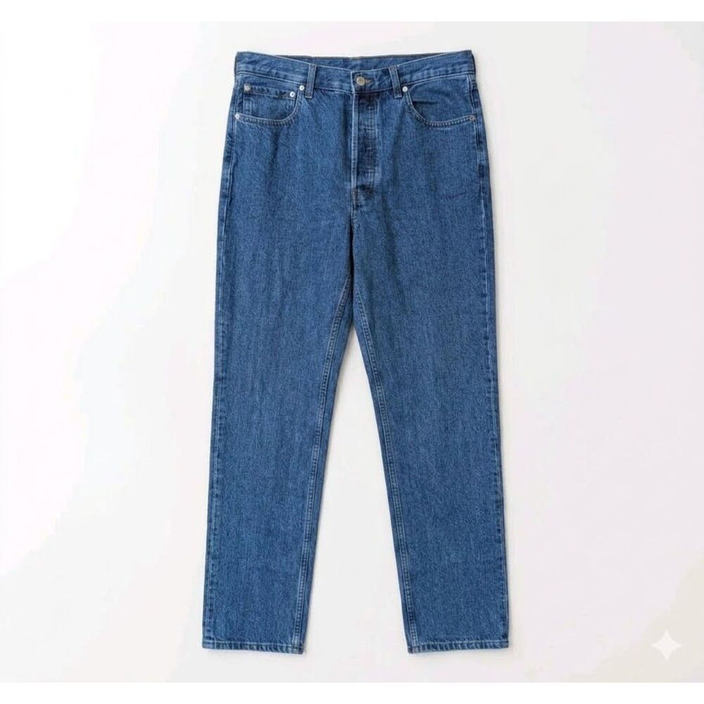 Everlane The Everybody Jeans Mens 34 E7 Straight Leg Blue Organic Cotton Denim